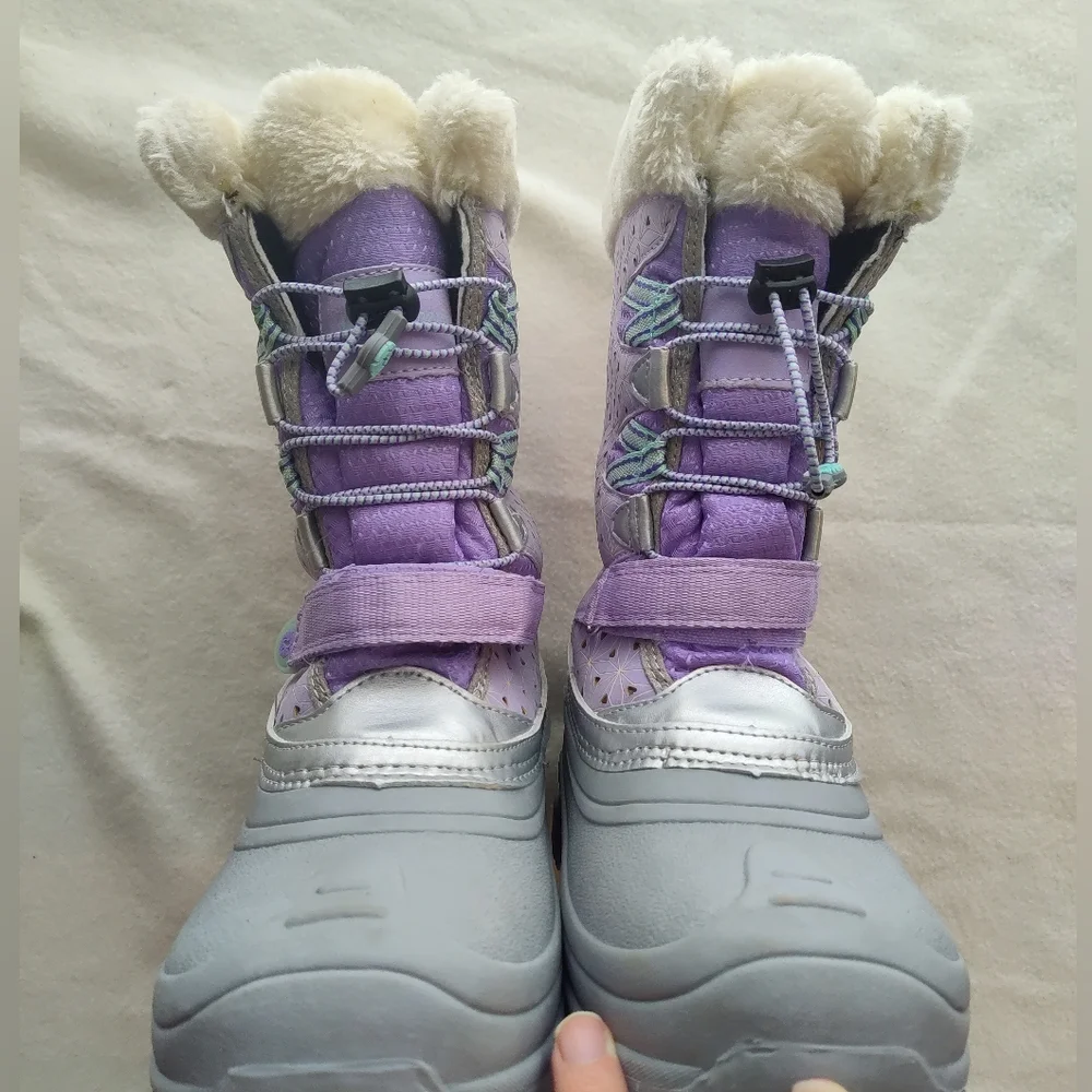 Jambu Kid Lilac & Aqua Nydia Snow Boots Size 5M